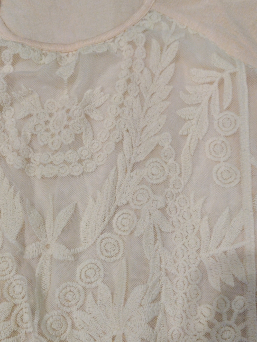 Light fabric long sleeve lace blouse - Picture 12 of 14